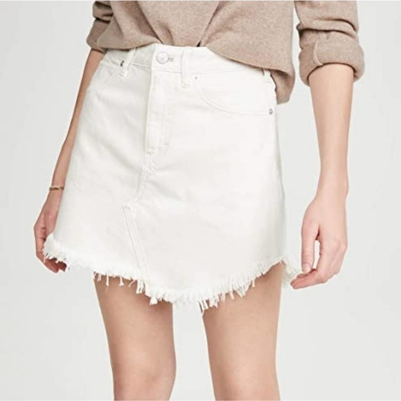 NWT Free People Denim Mini skirt - Picture 3 of 11